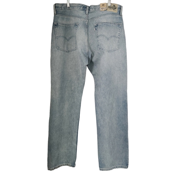 Levi's SilverTab Straight Distressed Denim Jeans Men's 36x34 Country Western - Picture 4 of 11
